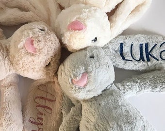 Personalised bunny / custom bunny / baby gift / personalised baby gift / easter gift / rabbit toy/ toy / rabbit with name / custom bunny