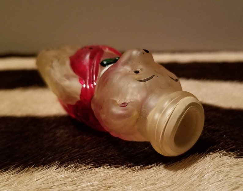 Vintage MCM Glass Teddy Bear Christmas Light Bulb Cover