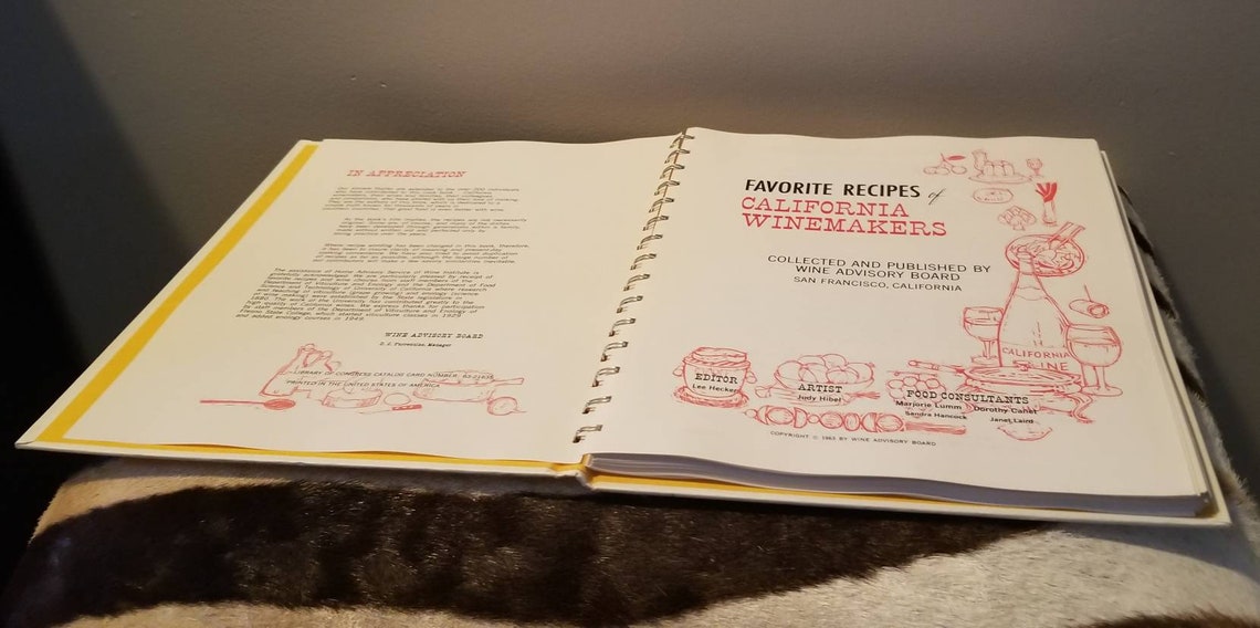 favorite recipes of california winemakers 1963 favorite recipes of california winemakers 1963
