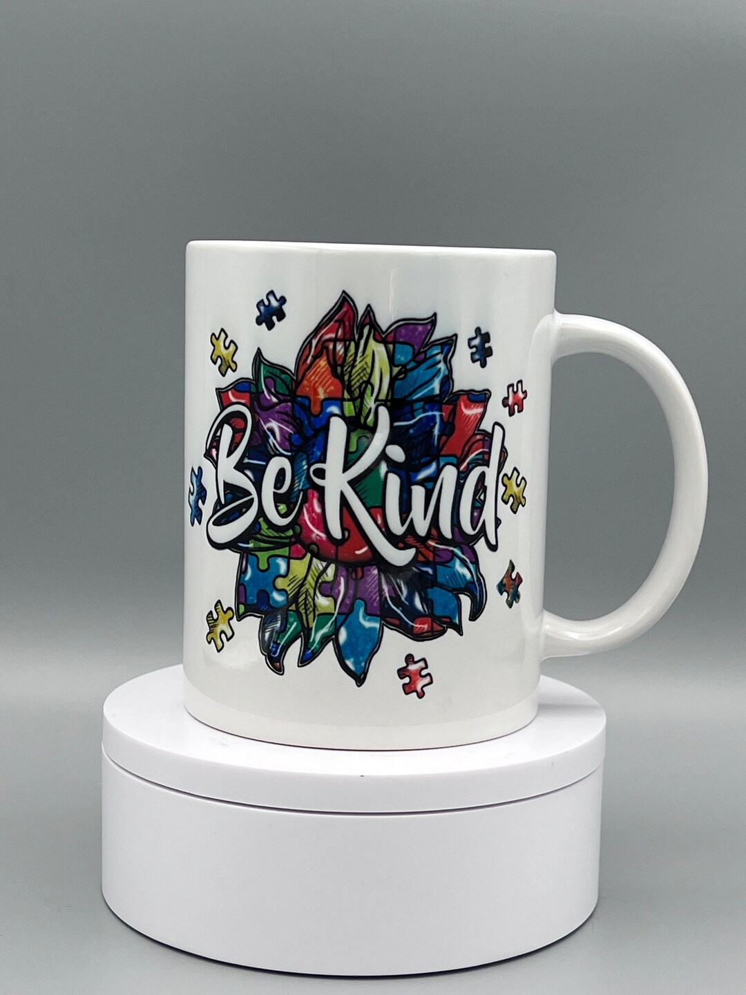 BE KIND Autistic Ceramic Sublimated Coffee Cup Mug Etsy
