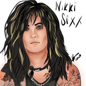Nikki Sixx Digital Print (Downloadable Copy)
