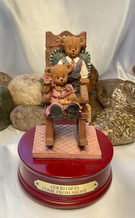 Berry Hill Bears Music Box Featuring Boy and Girl Bear in A