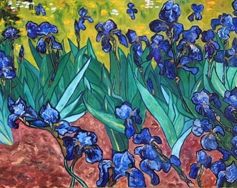 Irises Reimagined by artist Jen Farnsworth