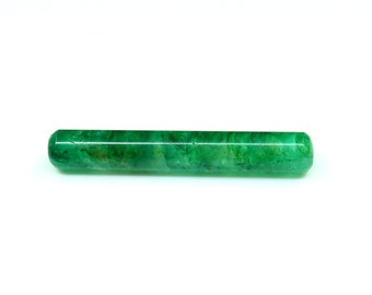 Natural Emerald Pencil Gemstone Emerald Beryl Stone Emerald Loose Gemstone Pendant Size For Making Jewelry