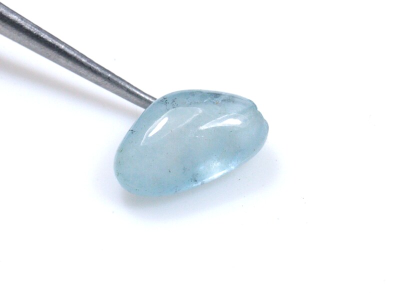 Natural Aquamarine Fancy Shape Gemstone Aquamarine Cabochon Gemstone Ring Size Aquamarine Loose Stone 11x6x4 mm AQUAMARINE Gemstone 2.45 Ct