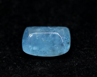 Natural Blue Aquamarine Cabochon Gemstone Ring Size Aquamarine Baguette Shape Aquamarine Gemstone For Jewelry 32.60 CT 23x16x11 MM
