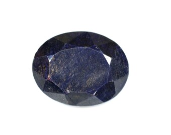 Natural Blue Sapphire Corundum faceted Gemstone Oval Shape Sapphire Pendant Size Sapphire Loose Gemstone For Jewelry 44.40 CT 25x19x9 MM