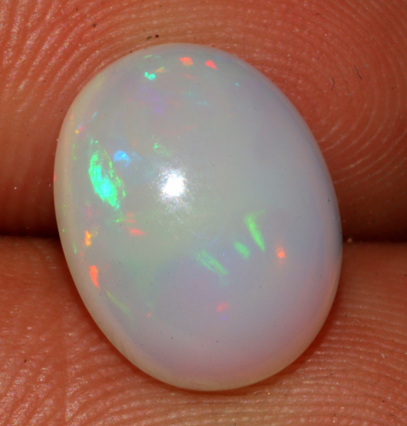 Amazing Flashy Fire Opal Cabochon Jewelry Gemstone 2.00 Carat Oval Shape Ring Size Opal Cabochon Gemstone 11x9x6 MM Sku= B121