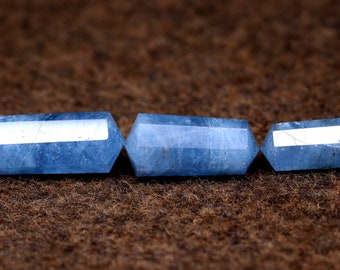 Aquamarine Faceted Pointed Gemstone Pendant Size Blue Aquamarine Loose Gemstone Double Terminated Aquamarine Gemstone