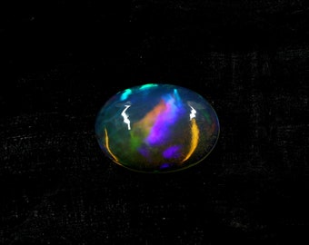 AAA grade opal - Ethiopian welo opal - loose white opal gemstone - opal cabochon 13x10mm oval - October birthstone