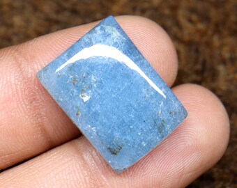 100% Natural Aquamarine Cabochon,Unheated Aquamarine 26.20 CT 21x16 MM Healing Crystal,AAA Quality Hand Polished Stone,Aquamarine Gemstone