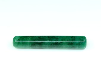 Natural Emerald Pencil Gemstone Emerald Beryl Stone Emerald Loose Gemstone Pendant Size For Making Jewelry