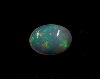 AAA grade opal - Ethiopian welo opal - loose white opal gemstone - opal cabochon 14x10mm oval - October birthstone