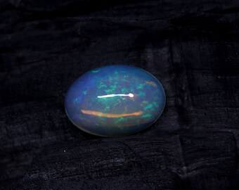 AAA grade opal - Ethiopian welo opal - loose white opal gemstone - opal cabochon 15x11mm oval - October birthstone