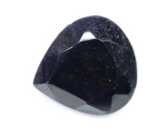 Natural Blue Sapphire Corundum faceted Gemstone Heart Shape Sapphire Pendant Size Sapphire Loose Gemstone For Jewelry 39.25 CT 21x20x10 MM