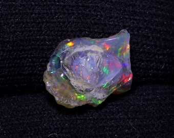 Opale de qualité AAA, opale cristalline, opale brute, opale éthiopienne naturelle, opale brute AAA non polie, dimension 12 x 9 mm, opale en vrac non polie,