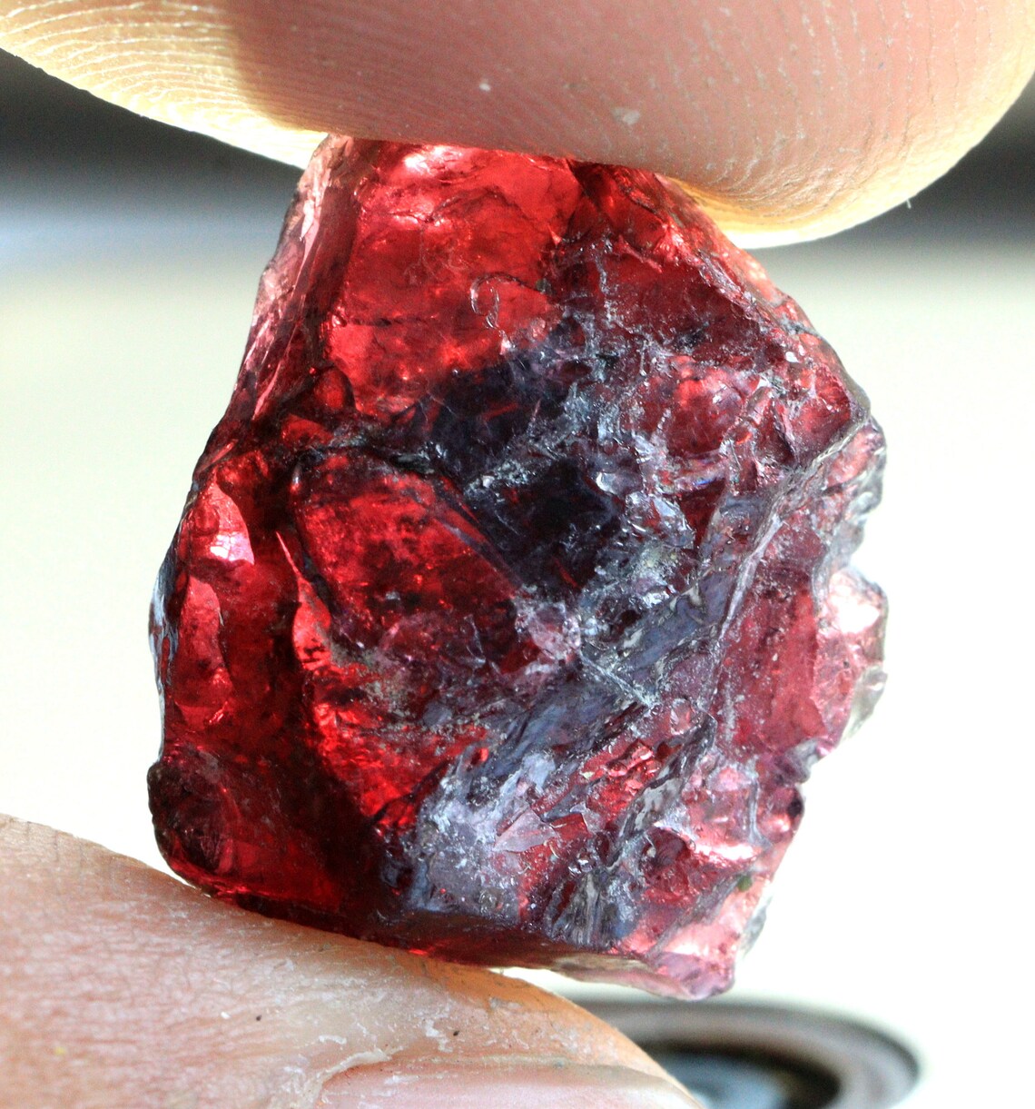 Red Mozambique Garnet Rough Gemstone 20.15 Carat Natural | Etsy