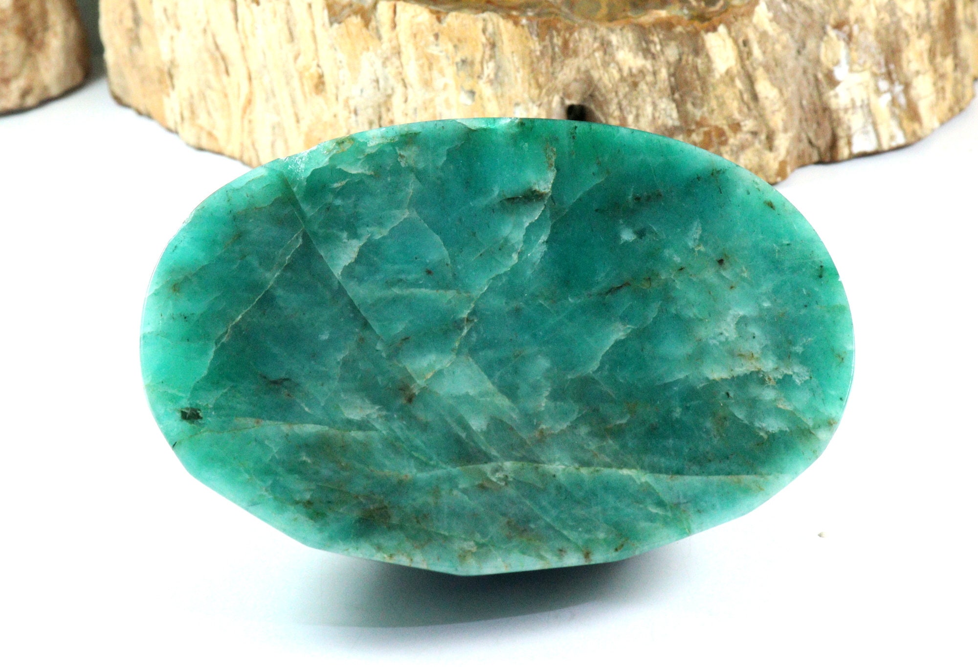 Grün Smaragd facettierten Edelstein ovale Form lose Edelstein Etsy