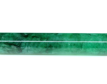 Natural Emerald Pencil Gemstone Emerald Beryl Stone Emerald Loose Gemstone Pendant Size For Making Jewelry