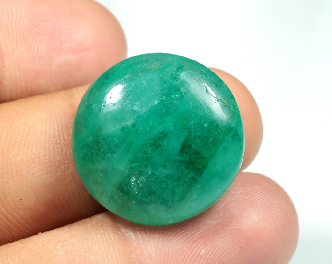 Natürlicher Beryll Smaragd Cabochon lose Edelstein Anhänger - Etsy.de