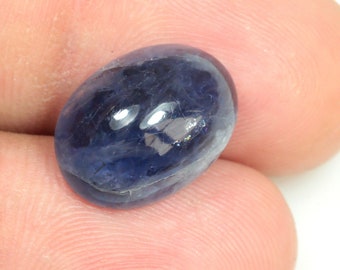 AAA Grade Natural Purple Iolite Cabochon Gemstone  Oval Shape Loose Gemstone Ring Size Iolite Gemstone  6x12x7 MM - 9.50 Carat Gift For Her