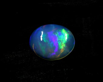 AAA grade opal - Ethiopian welo opal - loose white opal gemstone - opal cabochon 15x12mm oval - October birthstone