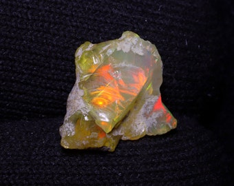 Opale de qualité AAA, opale cristalline, opale brute, opale éthiopienne naturelle, opale brute AAA non polie, dimension 13 x 11 mm, opale en vrac non polie,