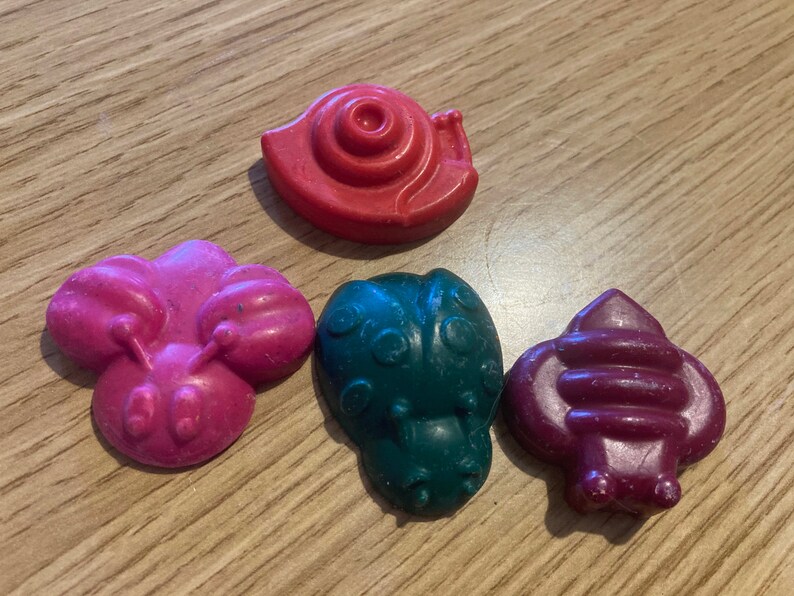 Handmade Crayons Bugs and Butterflies Shape 5 or 8 pack
