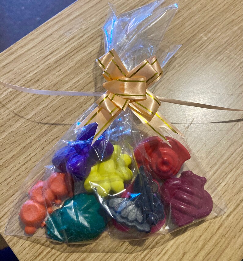 Handmade Crayons Bugs and Butterflies Shape 5 or 8 pack