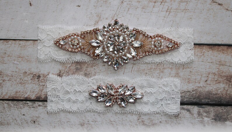 Crystal Bridal Garter Bridal Garter Wedding Garter WS85514 Wedding Garter Set Lace Bridal Garter Set