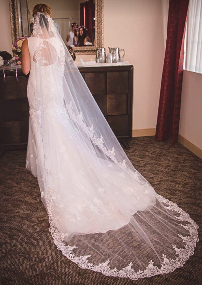 plain veil TS 718 chapel veil waltz veil Bridal veil elegant veil simple veil cathedral veil classic veil floor length veil