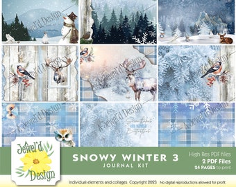 Snowy Winter Volume 3 Digital Journal Kit
