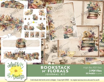 Bookstack N' Florals Journal Kit