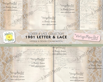Ledger N' Lace Kollektion: 1901 Letters & Lace