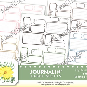 Gerande tijdschriftlabels voor ongewenste tijdschriften, planners en ephemera