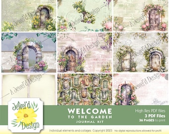 Willkommen im Garden Digital Junk Journal Memory keeper Kit