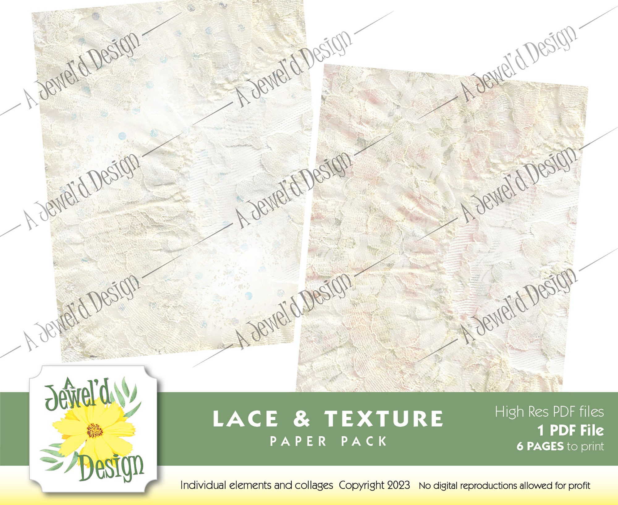 Recepit Paper Texture Ruffled Vintage Lace Ruffle and Texture Digital Journal Paper Pack - Etsy