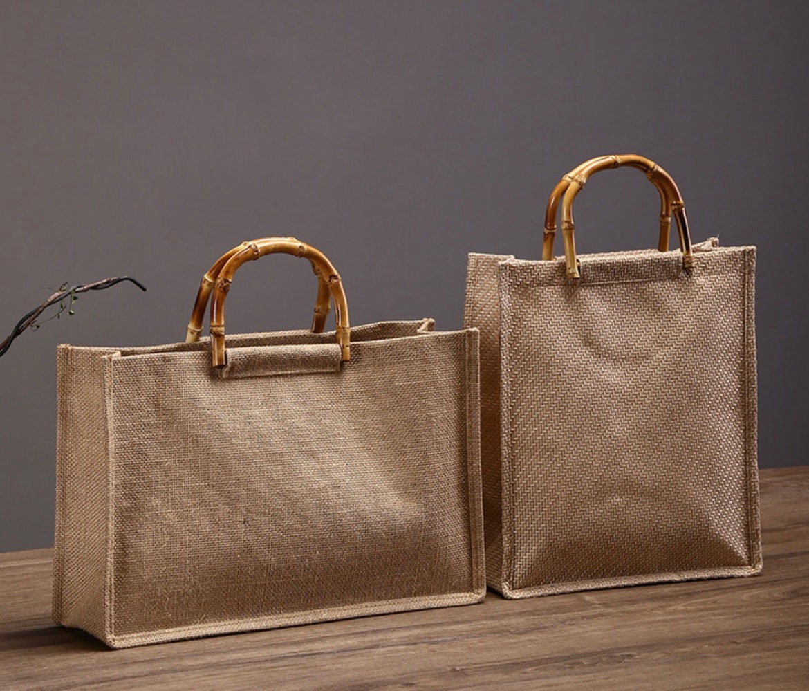  WADORN 2pcs Bamboo Handbag Handles, U-Shaped Simulation Bamboo  Purse Handles Replacement Clutch Bag Handle DIY Handmade Bag Making  Accessories 6.1×4.6 Inch for Beach Bag Macrame Straw Bag Canvas Bag