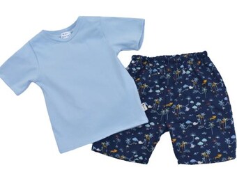 Organic cotton boy's T-shirt and short