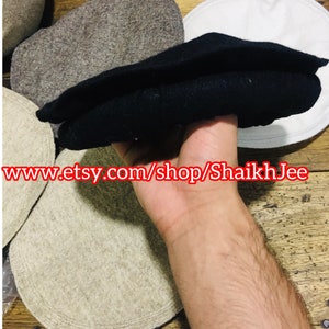 Premium quality 100% Wool Handmade Chitrali Cap-Afghani Pakol topi wool Hat from Pakistan-stylish cap-winter cap unisex hat image 5