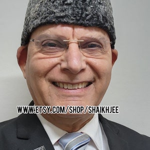 Orignal 100% Hat karakul Qaraqul jinnah cap lamb boardtail kufi fur sheep hat handamade wool sheep hat afghan karzai cap high quality image 3