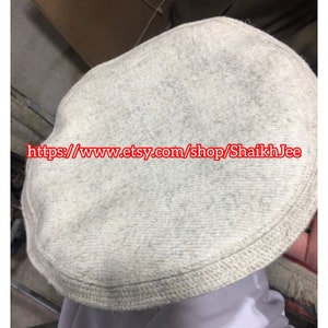 Premium quality 100% Wool Handmade Chitrali Cap-Afghani Pakol topi wool Hat from Pakistan-stylish cap-winter cap unisex hat image 3