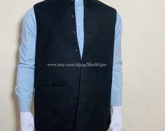 Handgemachte pakistanische Weste | Hochzeitsweste im indischen Stil