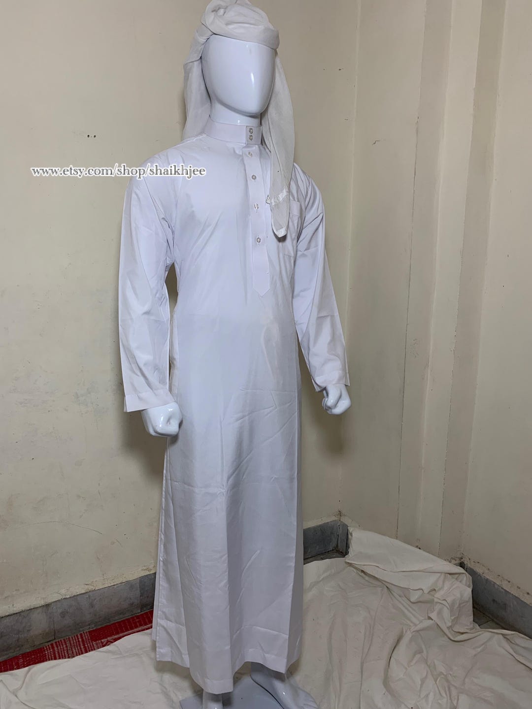 Muslim Boy Arab Embroidery Thobe Thawb