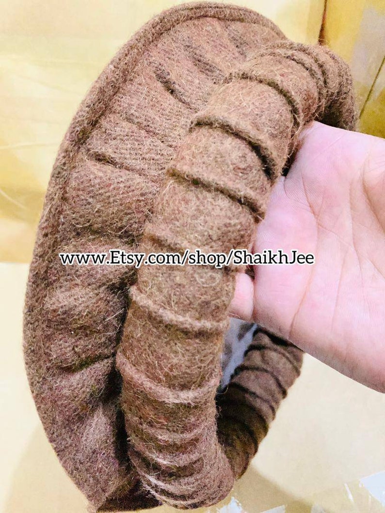 Wazirstani 100% wool chitrali cap chitrali topi Hat afghani handamde pakol chitrali topi unisex headgear new desing chitrali pakul image 3