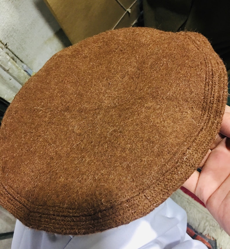100% lana hecha a mano Chitrali Cap-Afghani Pakol topi sombrero de lana de Pakistán-gorra elegante-sombreros de invierno gorra de lana pakul-venta gorra de invierno pakul imagen 8