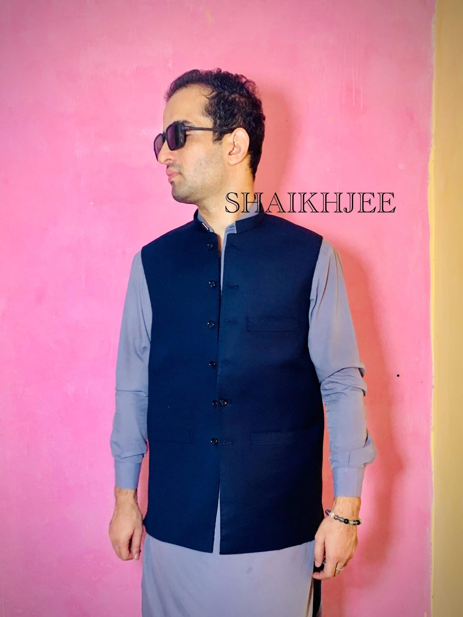 Men Waistcoat for Shalwar Kameez New Zealand