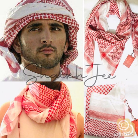 Sjaal Arabische Arabische shemagh hoofddoek - Etsy België