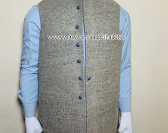 Traditional Handmade Chitrali Stylish Waistcoat Afghani