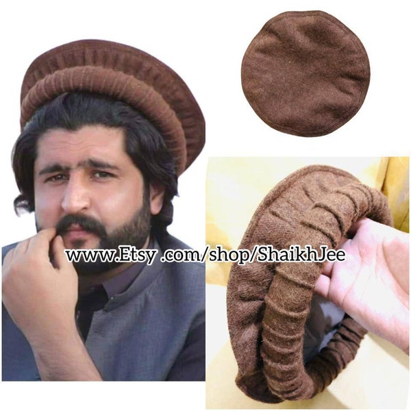 Wazirstani 100% wool chitrali cap| chitrali topi Hat | afghani handamde pakol | chitrali topi | unisex headgear | new desing chitrali pakul|